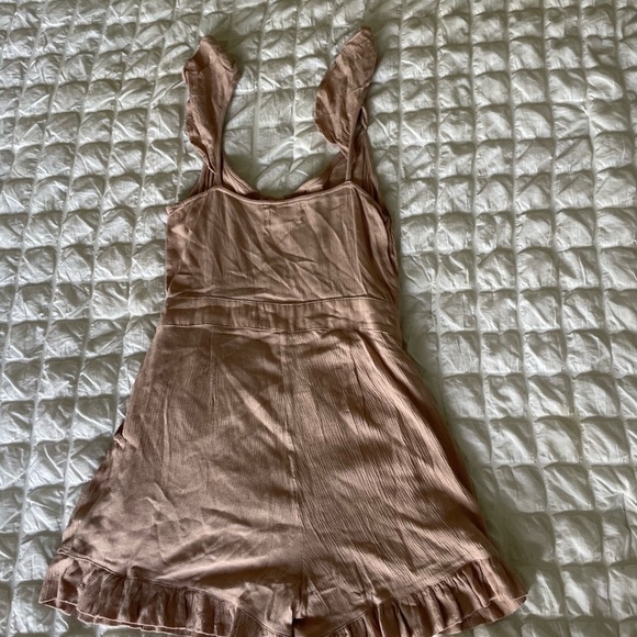 Urban Outfitters Pink Ruffled Jumpsuit Sleeveless Design - Picture 8 of 8